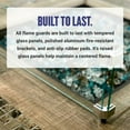 thumbnail image 4 of BBQGuys Signature Polished Glass Flame Guard For 18-Inch Rectangular Drop-In Fire Pit Pans - FG-AFPP-18, 4 of 4