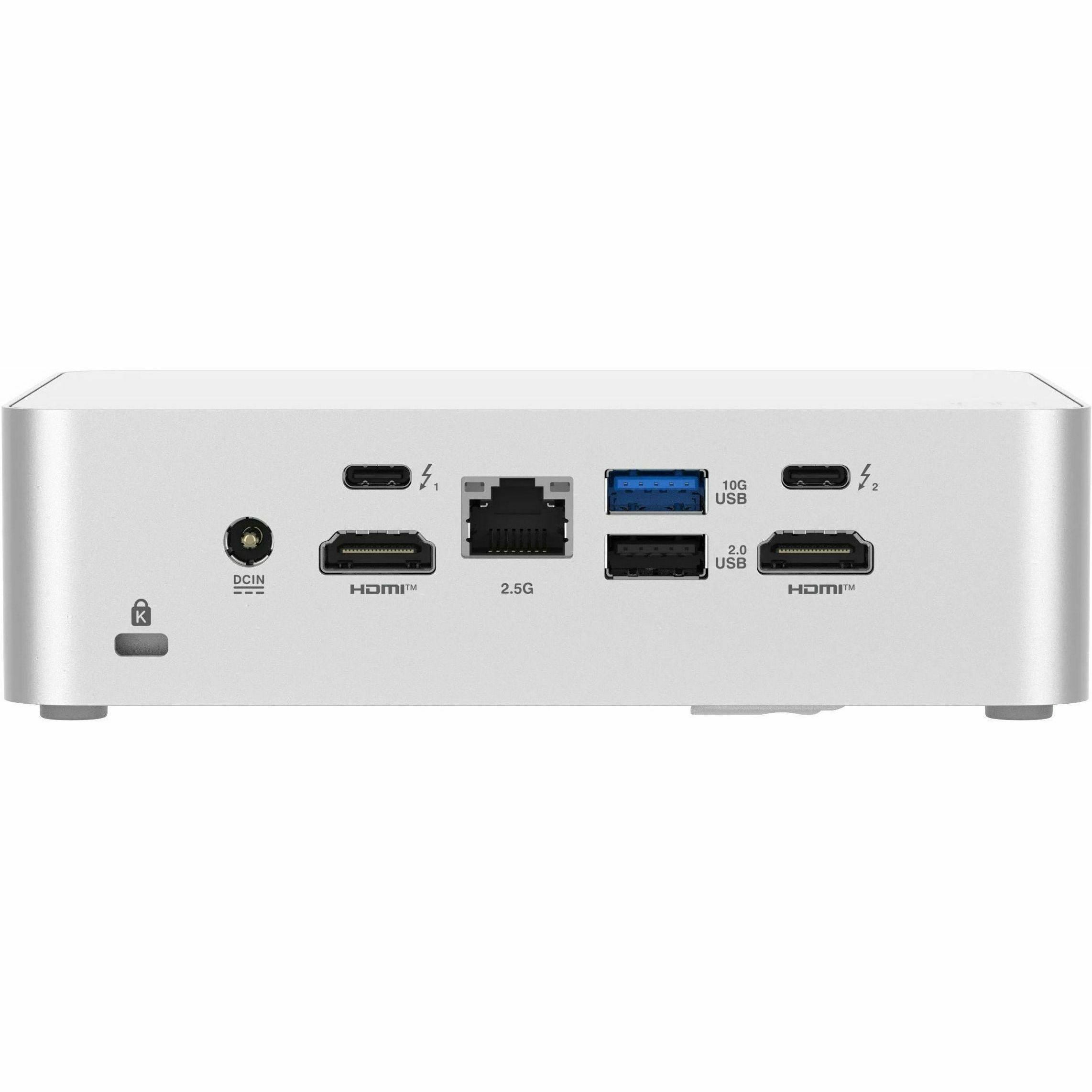 Asus NUC 15 Pro Plus RNUC15CRSU9089AU Desktop Computer with Intel Core Ultra 9 285H, 32 gb RAM, 1 tb SSD, Mini PC, Silver