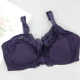thumbnail image 4 of CFLVAEK Underwire Bras for Women Plus Size Push Up Everyday Bra Breathable Full Coverage Bralettes Adjustable Straps Bras Purple 85, 4 of 4