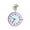 Pink, variant on Fashion Unisex Round Dial Quartz Analog Nurse Medical Keychain Pocket Watch