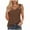 Brown, variant on Summer Tank Tops for Women V Neck Wide Strap Sleeveless Casual Comfy Fitted Tunic Top Camisole Shirts