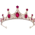 thumbnail image 1 of CIMAXIC Wedding Wedding Crown Bride Crown Rhinestone Crown Birthday Party Tiara Wedding Hair Accessory,5.91"X5.91"X1.97", 1 of 5