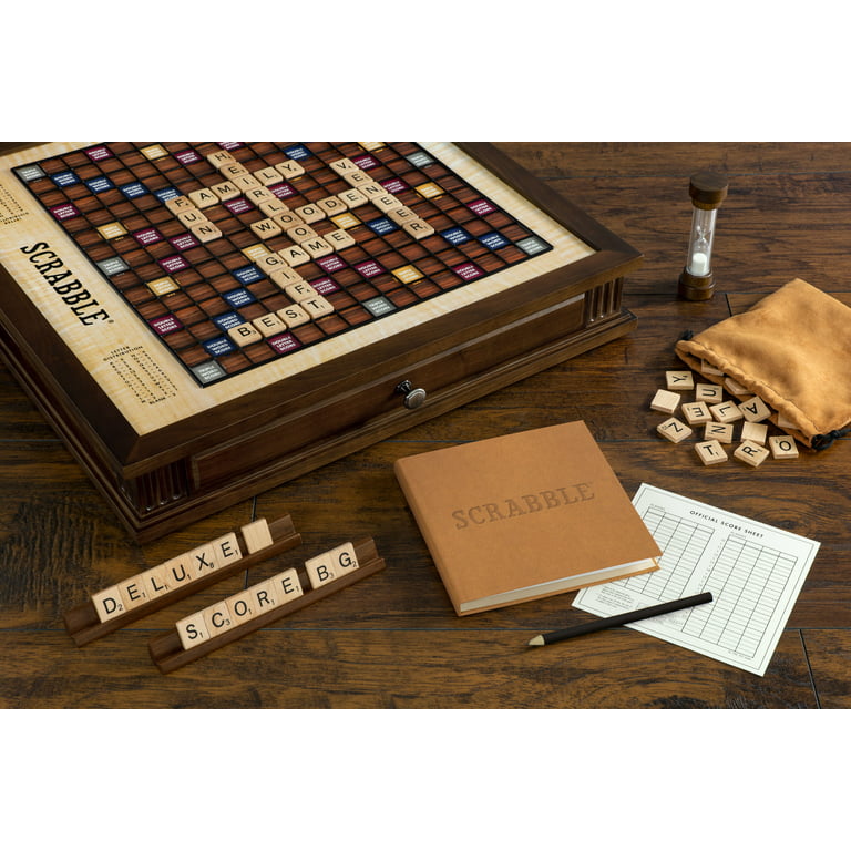 WS Game Company Scrabble Heirloom Edition with Rotating Solid