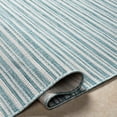 thumbnail image 4 of Hauteloom Aden Living Room, Bedroom Patio Outdoor Area Rug - Contemporary - Ivory, Teal, Sage - 6'4" x 9', 4 of 7