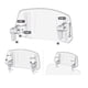 thumbnail image 3 of Parabrisas de Motocicleta Parabrisas Ajustables para Motocicleta Deflector de Viento de Ajuste Universal para MT07 MT09 MT10 R1 R3 FZ6 TMAX530 TMAX 500 ANGGREK  Otros, 3 of 8