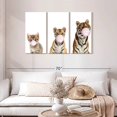 thumbnail image 2 of Elephant Stock Bubble Gum Tigers Wall Art - Horizontal Multi Panel Canvas - Living Room Wall Decor - Humor Multi Panel - White And Brown Decor - 45" x 28", 2 of 8