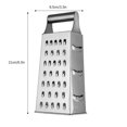 thumbnail image 5 of Cuchillas de 4 lados de acero inoxidable Foohvr rallador de caja manual, 5 of 5