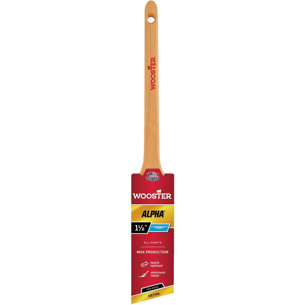 Wooster Alpha 11/2 In. Thin Angle Sash Paint Brush 42301 1/2