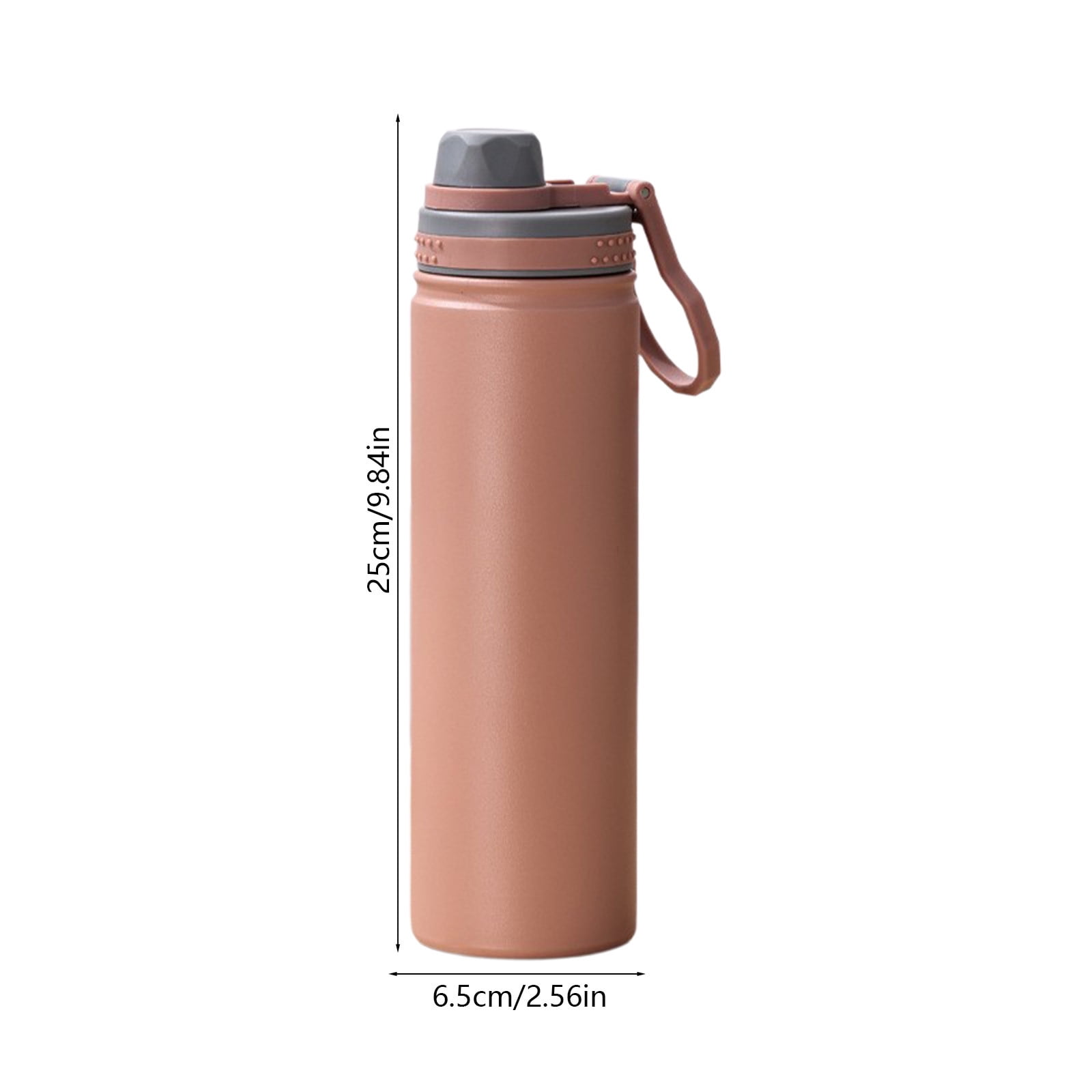 YiJuHui 3pcs Vacuum Insulated Tumbler with Carry Loop, Leakproof Stainless Steel Water Bottle for Hot & Cold Drinks, Portable Travel Mug for Commuting and Outdoor Activities 750ml