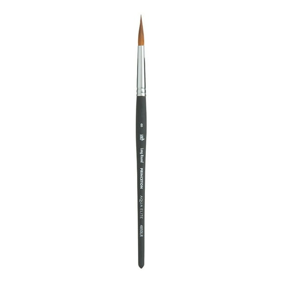 Princeton Art & Brush Co Aqua Elite Synthetic Kolinsky Sable Watercolor Brush, Long Round, 8