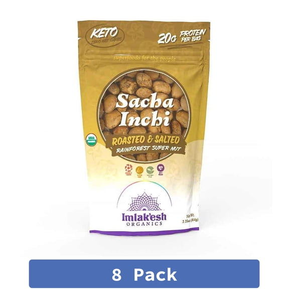 Imlakesh Organics Sacha Inchi Seed 2.25 oz (Pack Of 8)
