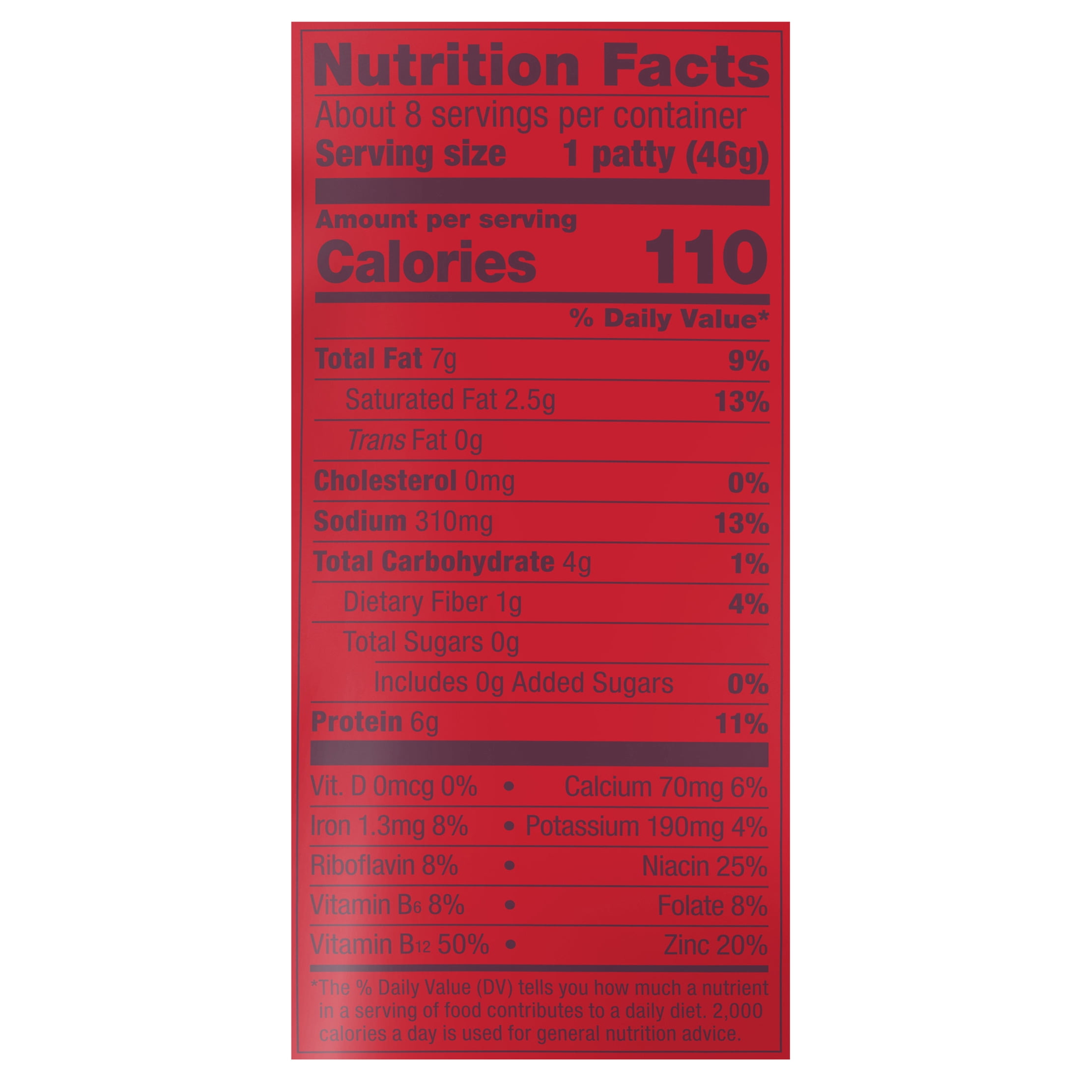 Impossible Foods Savory Sausage, Fully Cooked, 8 Patties, 12.8 oz (Frozen)