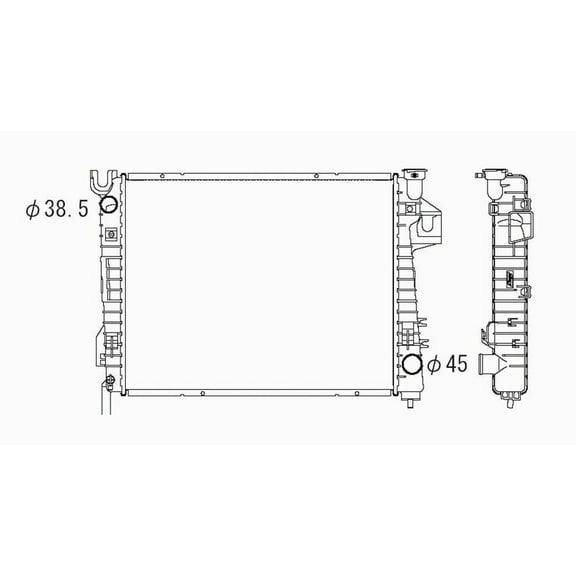 Radiator Fits 1986 Jeep Wagoneer