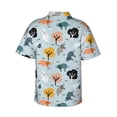 thumbnail image 3 of Picia Elephant Tree Gentle Cotton Regular Fit Short Sleeve Casual Hawaiian Shirt for Men-3X-Large, 3 of 9