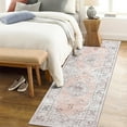thumbnail image 3 of ZACOO Hallway Runner Rug 2x6 Boho Entryway Rug Vintage Floral Area Rug Washable Long Kitchen Runner Rug Carpet for Living Room Bedroom, Pink, 3 of 8