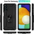 thumbnail image 2 of Grade Drop Impact for Samsung Galaxy A13 5G Case Galaxy A13 Case 360 Metal Rotating Ring Kickstand Holder Armor Heavy Duty Shockproof Case for Galaxy A13 5G Phone Case (Black), 2 of 16