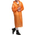 thumbnail image 1 of Clear See Through Raincoat Transparent design Rain Coat PVC Outdoor NEW, 1 of 4