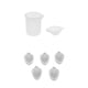 thumbnail image 1 of 7 piezas Vasos mezcladores reutilizables Taza de silicona DIY Cristal UV Resina Artesanía Pegamento Herramientas 1ML Resina Tazas medidoras He, 1 of 9