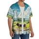 thumbnail image 2 of Fotbe Countryside Farm Cow Camisa Estampada de Manga Corta para Hombre, Casual de Verano, Estilo Playero, Sin Arrugas-XX-Large, 2 of 5