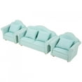 thumbnail image 1 of Doll House Sofa, Delicate Miniature Armchair, Exquisite Workmanship  Fashionable Non- For Doll Kids Matcha Color, 1 of 8