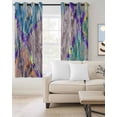 thumbnail image 2 of Abstract Geometric Blackout Curtains 84 Inches Long for Bedroom, Modern Marble Abstract Art Aesthetics Thermal Insulated Room Darkening Black Out Window Curtain Panels Grommet Drapes for Living Room, 2 of 8