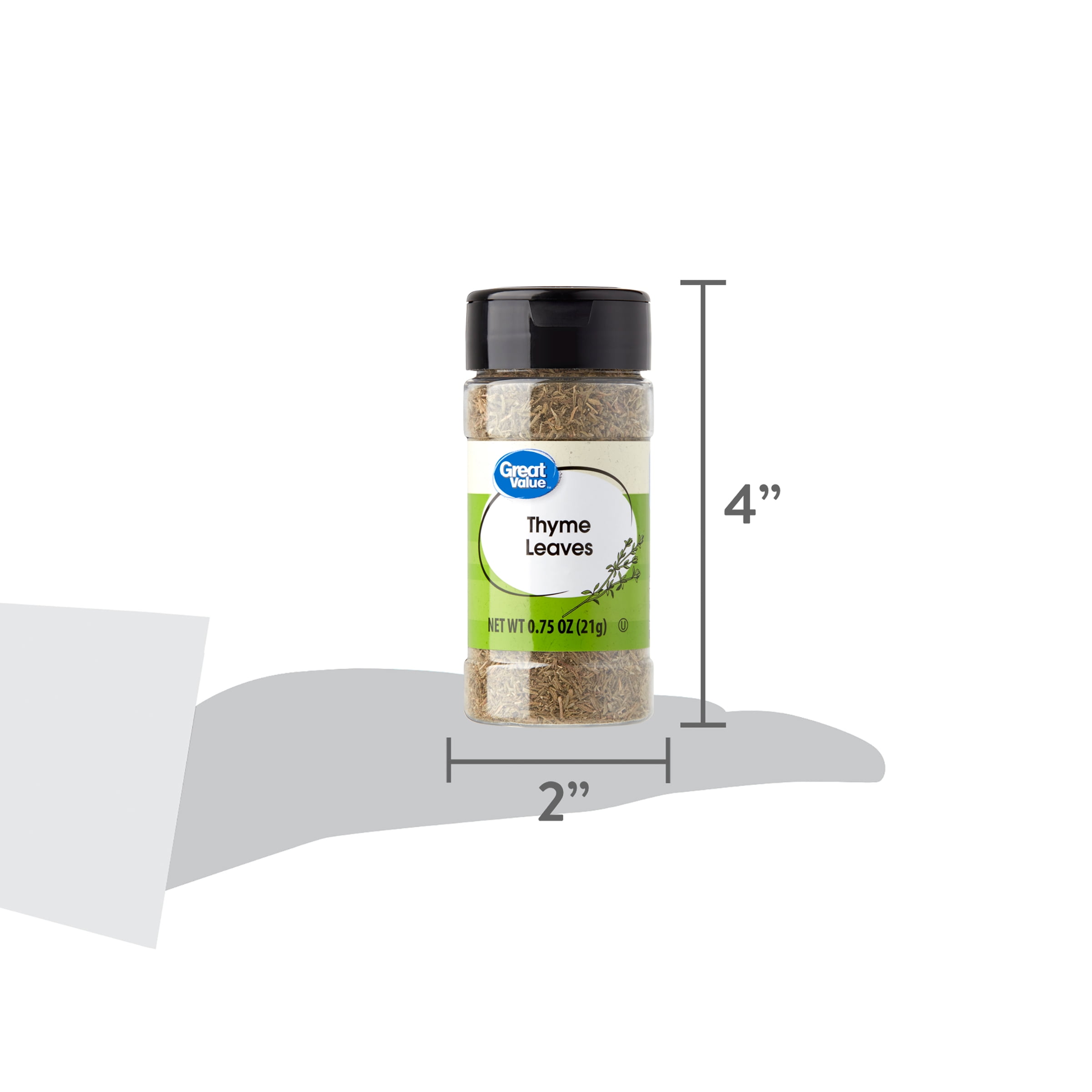 (6 pack) Great Value Thyme Leaves, 0.75 oz