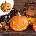 thumbnail image 2 of YgkuHd Halloween Pumpkin Lights Evil Pumpkin Lights Props Decorations Halloween Table Glowing Pumpkins Ornaments Yellow,Yellow-8.66in, 2 of 9