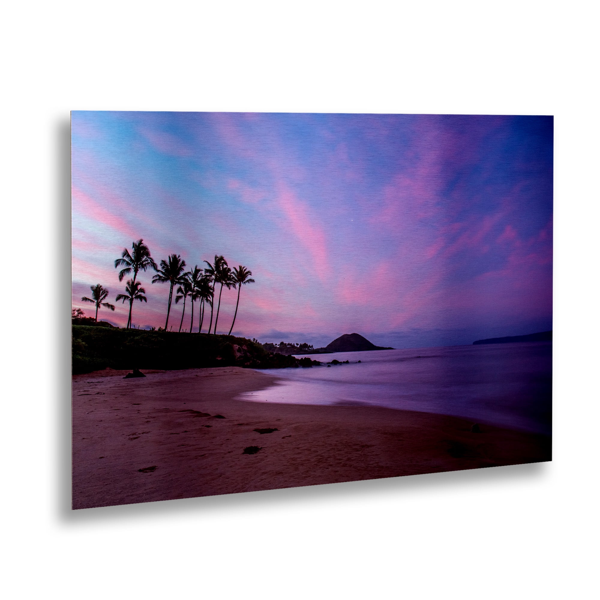 Trademark Fine Art 'Secret Beach' Brushed Aluminum Wall Art Art by Pierre Leclerc