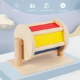 thumbnail image 3 of Tambour Sensoriel Montessori Rotatif en Bois Textile Instrument Éducatif pour Bébé, 3 of 6
