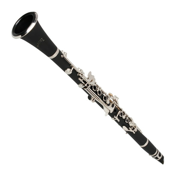 Raindrops Bakelite Clarinet Set for Beginners with Durable Accessories and Lightweight Finger Rest Black