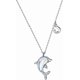 thumbnail image 1 of HTOOO women's necklace 925 sterling silver dolphin girl pendant necklace, 1 of 4