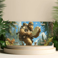 thumbnail image 4 of 1 Pcs 2D Flat License Plate Covers & Frames, Bigfoot Hiking For Decorative Front, Waterproof For Decoration Aluminum License Plate Covers & Frames Cover For Men Women, 12" X 6", 4 of 6