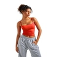 thumbnail image 5 of Women’s Sexy Square Neck Tank Top Spaghetti Strap Trendy Going out Basic Cami Shirt, 5 of 7