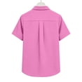 thumbnail image 7 of Women's Loose Fit Short Sleeve Button Down Tunic Top for Summer, 7 of 7