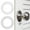 White, variant on pluokvzr 2pcs Door Knob Plates Round Version Stainless Steel Door Reinforcement Plate 2-1/8" Inner Diameter 3-1/2" Outer Diameter Scar Plates for Door Knob/Lever/Deadbolt