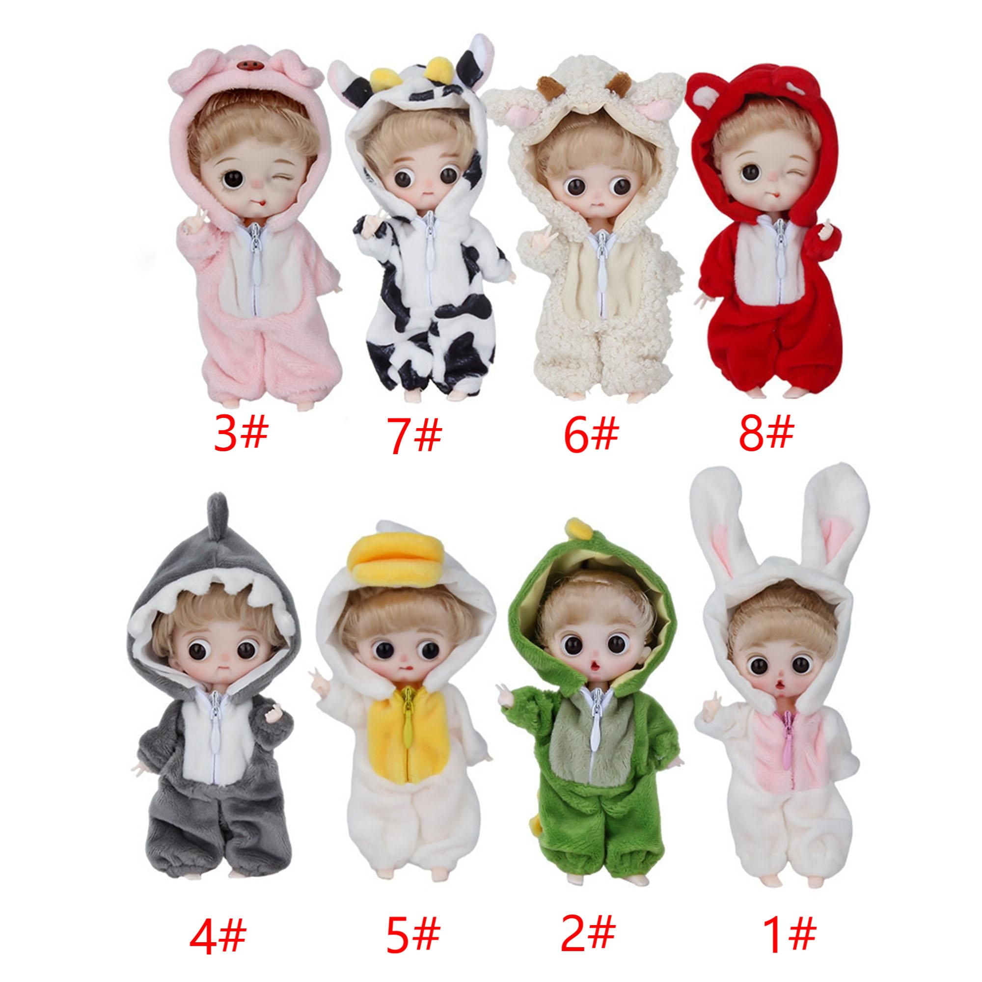 4" Pajama Doll, Dress Up Sleeper Pajamas Baby Dolls for Girls Doll Toy Gifts
