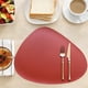 thumbnail image 2 of Mantel individual, tapete resistente al calor, tapete para mesa de comedor, para cocina, mesa de comedor de hotel Rojo, 2 of 9
