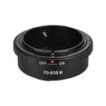 thumbnail image 1 of Adaptador de montura para lentes Canon FD a cámaras EOS M, control manual completo, enfoque y exposición manual, fabricado en aleación de aluminio de precisión, color negro, peso ligero, ideal para, 1 of 6