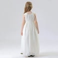 thumbnail image 6 of Girls Halloween Party Dresses Set Velvet Greek Toga Dress with Cape Roman Goddess Ball Gown Grecian Dress Up Outfit Set 10 Years, Beige, 6 of 7