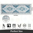 thumbnail image 3 of LOKHOM 2' x 6' Bohemian Runner Rug for Hallway, Non Slip Machine Washable Medallion Area Rugs for Kitchen, Laundry, Living Room,Teal, 3 of 11