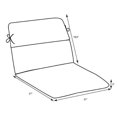 thumbnail image 3 of Pillow Perfect Coussin de Chaise d'Angle Rond Extérieur/intérieur, 40,5 x 21 Po, Orange, 3 of 4