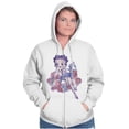 thumbnail image 5 of Betty Boop Cartoon Hottie Tattoo Zip Hoodie Sweatshirt Women Brisco Brands X, 5 of 6