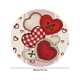 thumbnail image 3 of Juego de manteles individuales redondos con forma de corazón | Decoración de mesa para San Valentín, aniversario y boda | Mantel individual de lino resistente al calor de 35 cm para restaurantes, 3 of 6