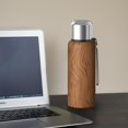 thumbnail image 5 of 20oz Stainless Steel Vacuum Insulated Coffee Mug with Tea Infuser and Cup Lid, Wood Print, 5 of 6