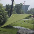 thumbnail image 1 of Garden sunshade sail canopy tent portable camping windproof and waterproof outdoor products triangle canopy ArmyGreen 3 meters with 3 carabiner, 1 of 5