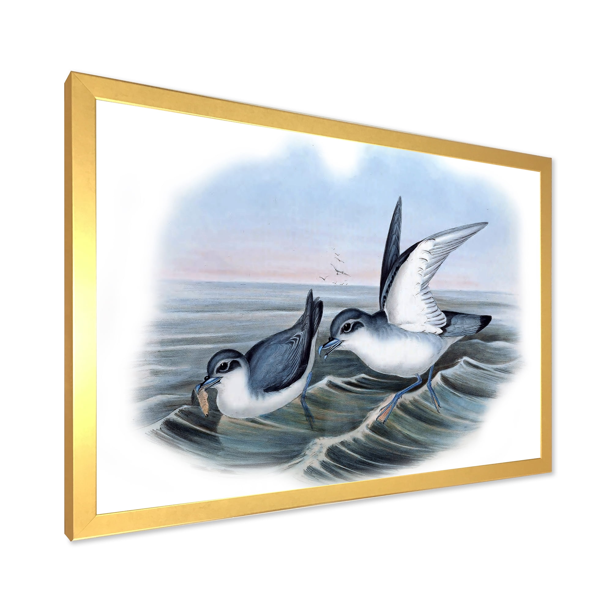 Designart 'Ancient Bird Life X' Traditional Framed Art Print