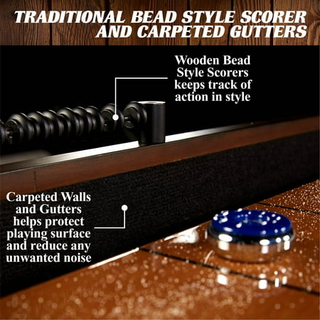 Barrington - 9 ft. Allendale Collection Shuffleboard Table - Brown/Tan