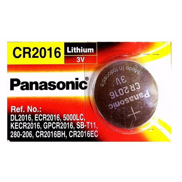 Batteries Panasonic de 3 Volts pour Piles au Lithium (sur Carte)