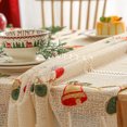 thumbnail image 3 of Mantel navideño moderno bordado con encaje para sala de estar, cocina, rectangular, antideslizante, cubierta decorativa, mantel de tela, 3 of 6