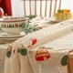 thumbnail image 4 of Mantel navideño moderno bordado con encaje para sala de estar, cocina, rectangular, antideslizante, cubierta decorativa, mantel de tela, 4 of 6